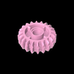 GDS-1497 - Technic Gear 20 Tooth Double Bevel with Clutch on Both Sides