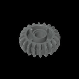 GDS-1497 - Technic Gear 20 Tooth Double Bevel with Clutch on Both Sides