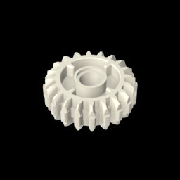 GDS-1497 - Technic Gear 20 Tooth Double Bevel with Clutch on Both Sides