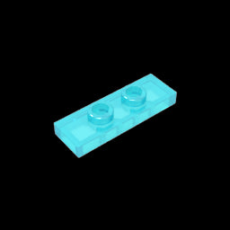 GDS-1504 - Plate Special 1 x 3 with 2 Studs with Groove and Inside Stud Holder (Jumper)