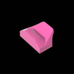 GDS-1507 - Wedge Curved 1 x 2 x 2/3 No Studs, Wing End