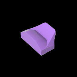 GDS-1507 - Wedge Curved 1 x 2 x 2/3 No Studs, Wing End