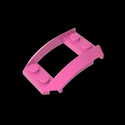 GDS-1508 - Wheel Arch, Wedge 4 x 3 Open with Cutout and Four Studs