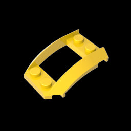 GDS-1508 - Wheel Arch, Wedge 4 x 3 Open with Cutout and Four Studs