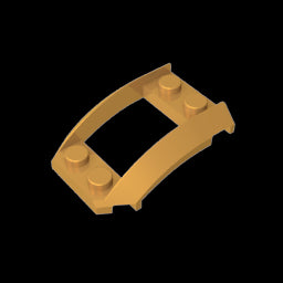 GDS-1508 - Wheel Arch, Wedge 4 x 3 Open with Cutout and Four Studs