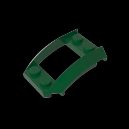 GDS-1508 - Wheel Arch, Wedge 4 x 3 Open with Cutout and Four Studs