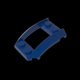 GDS-1508 - Wheel Arch, Wedge 4 x 3 Open with Cutout and Four Studs