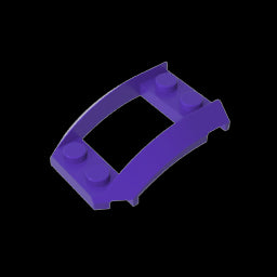 GDS-1508 - Wheel Arch, Wedge 4 x 3 Open with Cutout and Four Studs