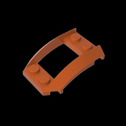 GDS-1508 - Wheel Arch, Wedge 4 x 3 Open with Cutout and Four Studs