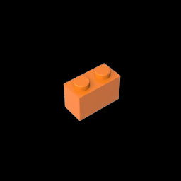 GDS-1545 - Brick 1 x 2 without Bottom Tube