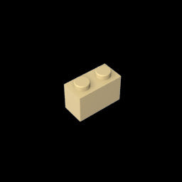 GDS-1545 - Brick 1 x 2 without Bottom Tube
