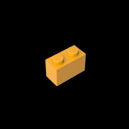 GDS-1545 - Brick 1 x 2 without Bottom Tube