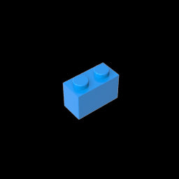 GDS-1545 - Brick 1 x 2 without Bottom Tube