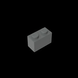 GDS-1545 - Brick 1 x 2 without Bottom Tube