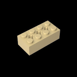 GDS-1565 - Brick Special 2 x 4 with 3 Axle Holes