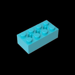 GDS-1565 - Brick Special 2 x 4 with 3 Axle Holes