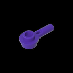 GDS-1570 - Plate Round 1 x 1 with Hollow Stud and Horizontal Bar 1L