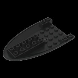 GDS-1587 - Aircraft Fuselage Curved Forward 6 x 10 Bottom