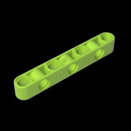GDS-1592 - Technic Beam 1 x 7 Thick with Alternating Holes