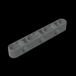 GDS-1592 - Technic Beam 1 x 7 Thick with Alternating Holes