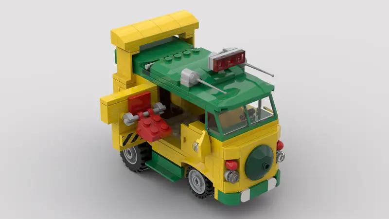 MOC-160324 TMNT Party Wagon– MOC Brick Store