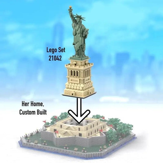 MOC-49317 Statue of Liberty - Base Add-on
