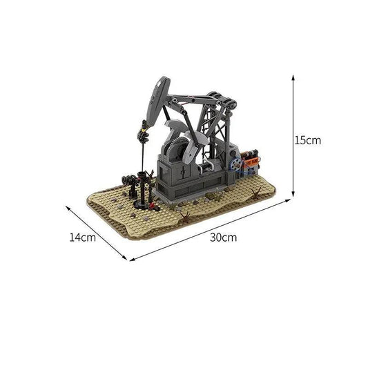 MOC-49501 Functioning Oil Pump Jack (Oil Derrick)