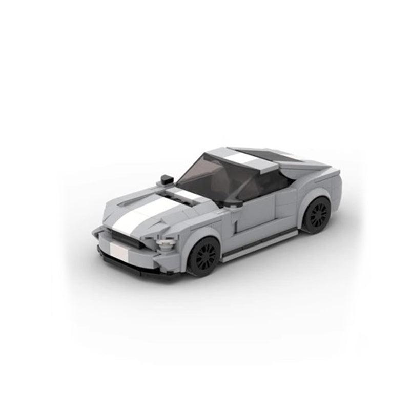 Ford Mustang Light Gray– MOC Brick Store