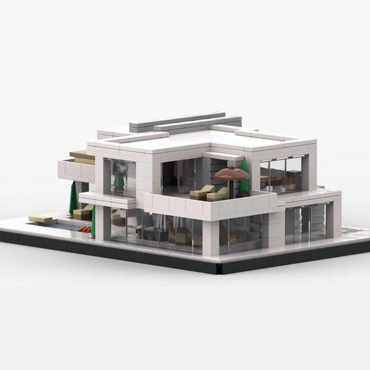 MOC-50355 Bauhaus Mansion (with Interior)