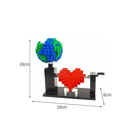 MOC-75710 Love Planet, a LEGO Heart automaton