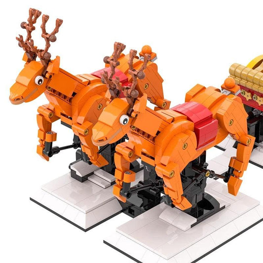 Gift reindeer Santa Claus