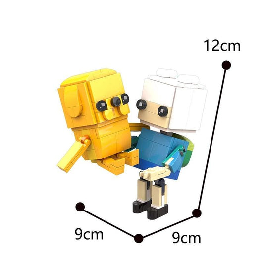 MOC-71483 Adventure Time: Finn & Jake 'Block Head' Figures