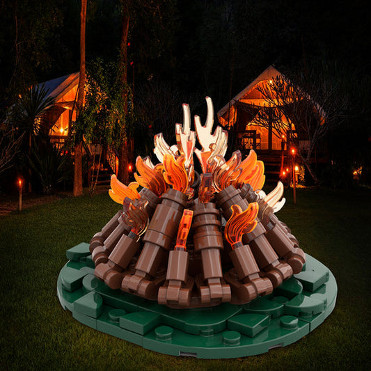 MOC-97217 Campfire - Classic wood