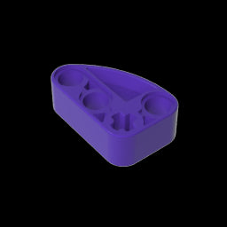 GDS-2016 - Technic Beam 2 x 3 L-Shape with Quarter Ellipse Thick