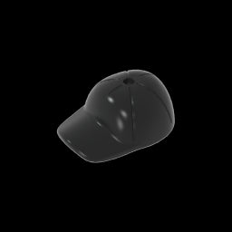 GDS-2029 - Minifig Cap Short Curved Bill with Seams and Hole on Top