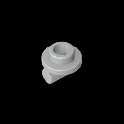 GDS-2045 - Plate Round 1 x 1 with Open Stud and Bar on Underside