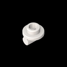 GDS-2045 - Plate Round 1 x 1 with Open Stud and Bar on Underside