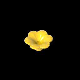 GDS-2059 - Plant, Outdoor Accessory Kit, Flower with 6 Rounded Petals and Pin