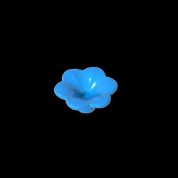 GDS-2059 - Plant, Outdoor Accessory Kit, Flower with 6 Rounded Petals and Pin