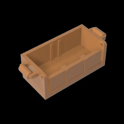 GDS-2100 - Treasure Chest Bottom with Rear Slots