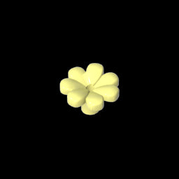GDS-2118 - Plant, Flower, Minifig Accessory with 7 Thick Petals and Pin