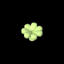 GDS-2118 - Plant, Flower, Minifig Accessory with 7 Thick Petals and Pin