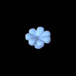 GDS-2118 - Plant, Flower, Minifig Accessory with 7 Thick Petals and Pin