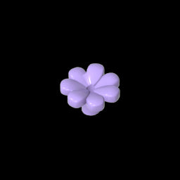 GDS-2118 - Plant, Flower, Minifig Accessory with 7 Thick Petals and Pin