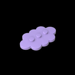 GDS-2138 - Plate Special 3 x 5 Cloud with 3 Center Studs