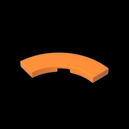 GDS-2182 - Tile 3 x 3 Curved, Macaroni