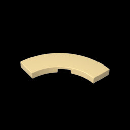GDS-2182 - Tile 3 x 3 Curved, Macaroni