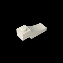 GDS-2183 - Brick Curved 3 x 1 with 2/3 Inverted Cutout