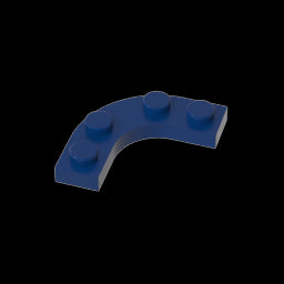 GDS-2191 - Plate Round Corner 3 x 3 with 2 x 2 Round Cutout