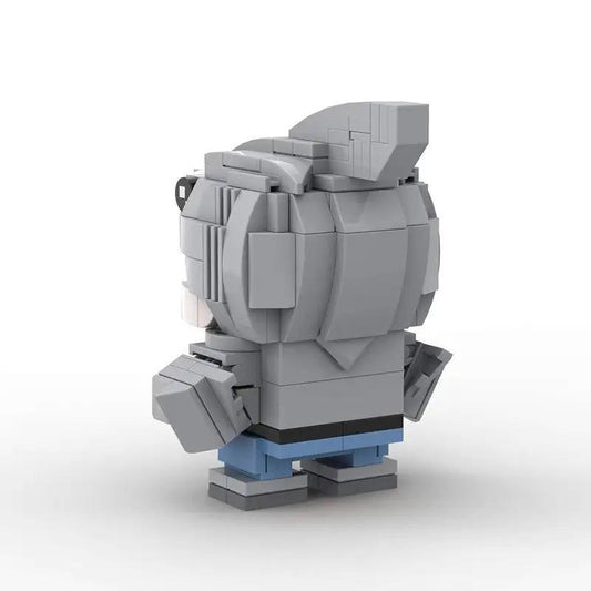MOC Brickheadz Shark man